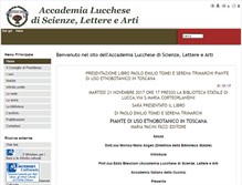 Tablet Screenshot of accademialucchese.it